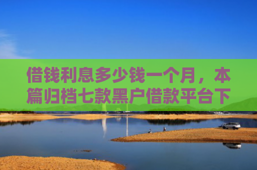 借钱利息多少钱一个月，本篇归档七款黑户借款平台下款快吗
