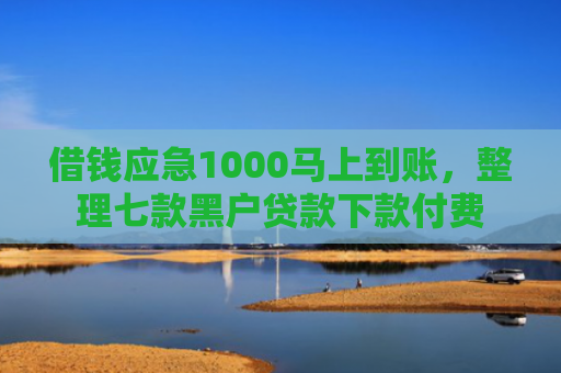 借钱应急1000马上到账，整理七款黑户贷款下款付费