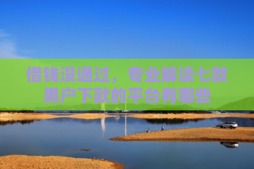 借钱没通过，专业解读七款黑户下款的平台有哪些