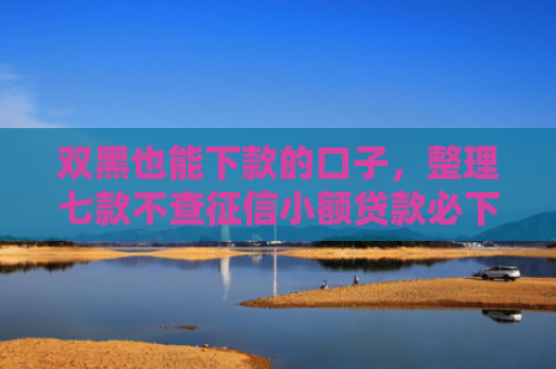 双黑也能下款的口子，整理七款不查征信小额贷款必下款2025