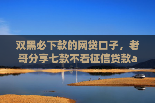 双黑必下款的网贷口子，老哥分享七款不看征信贷款app最快审核下款