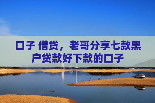 口子 借贷，老哥分享七款黑户贷款好下款的口子