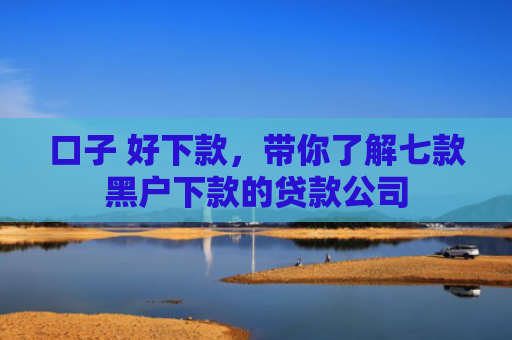 口子 好下款，带你了解七款黑户下款的贷款公司