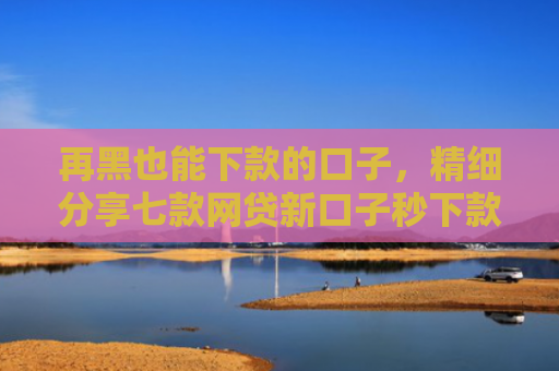 再黑也能下款的口子，精细分享七款网贷新口子秒下款的