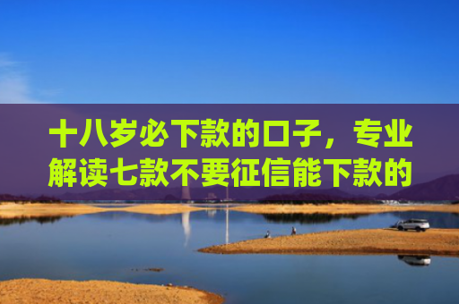 十八岁必下款的口子，专业解读七款不要征信能下款的贷款app