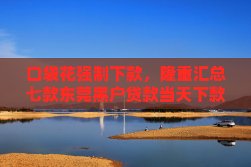 口袋花强制下款，隆重汇总七款东莞黑户贷款当天下款