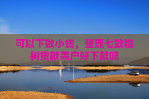 可以下款小贷，整理七款榕树贷款黑户好下款吗