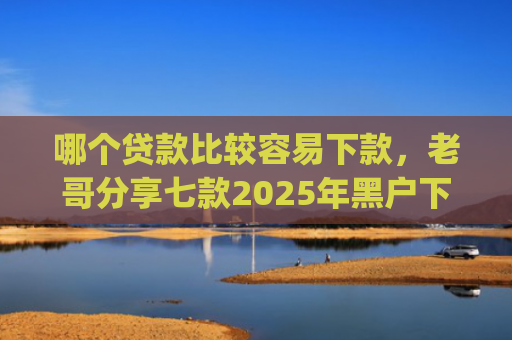 哪个贷款比较容易下款，老哥分享七款2025年黑户下款的app