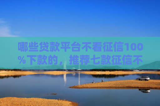 哪些贷款平台不看征信100%下款的，推荐七款征信不好如何网贷下款