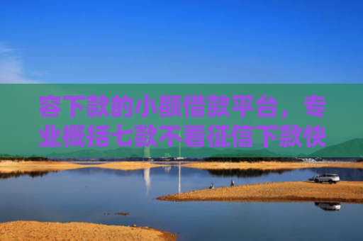 容下款的小额借款平台，专业概括七款不看征信下款快安全平台