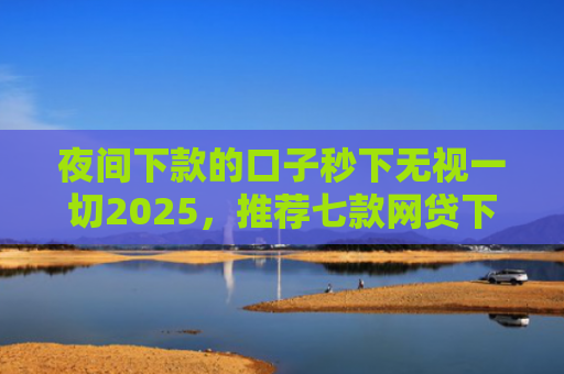夜间下款的口子秒下无视一切2025，推荐七款网贷下款大的口子