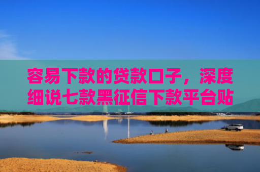 容易下款的贷款口子，深度细说七款黑征信下款平台贴吧
