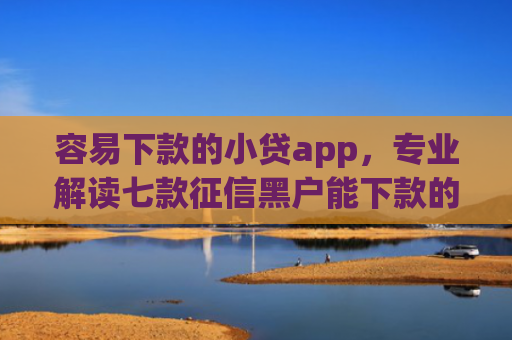 容易下款的小贷app，专业解读七款征信黑户能下款的平台有