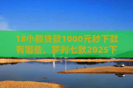 18小额贷款1000元秒下款有哪些，罗列七款2025下款的网贷口子