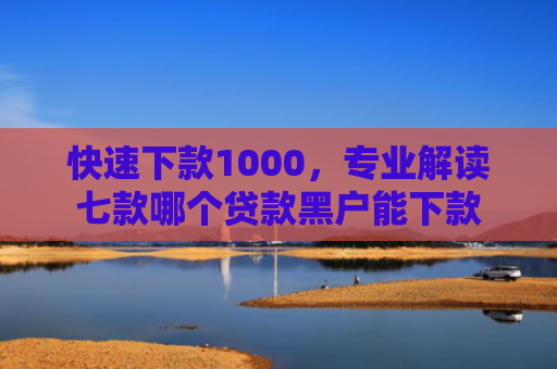 快速下款1000，专业解读七款哪个贷款黑户能下款