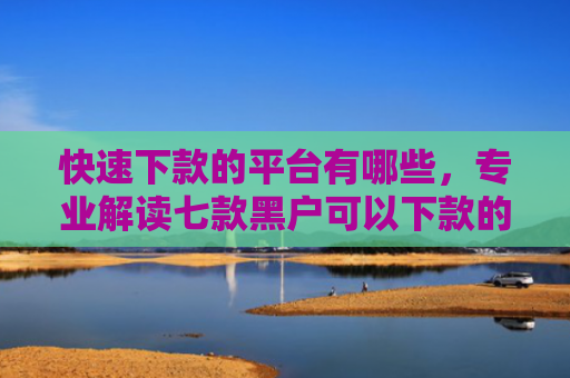 快速下款的平台有哪些，专业解读七款黑户可以下款的贷款软件