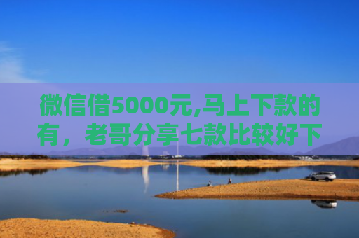 微信借5000元,马上下款的有，老哥分享七款比较好下款的网贷口子