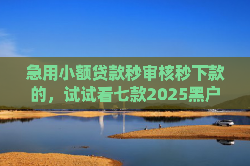 急用小额贷款秒审核秒下款的，试试看七款2025黑户易下款的网贷app