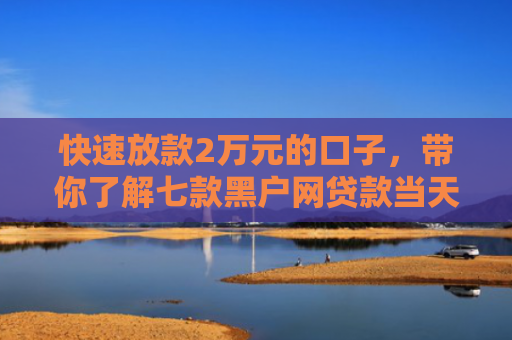 快速放款2万元的口子，带你了解七款黑户网贷款当天下款