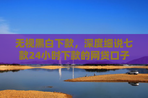 无视黑白下款，深度细说七款24小时下款的网贷口子