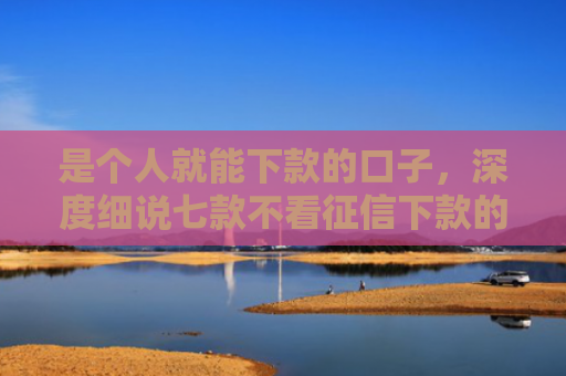 是个人就能下款的口子，深度细说七款不看征信下款的小额贷款