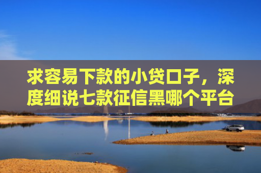 求容易下款的小贷口子，深度细说七款征信黑哪个平台能下款