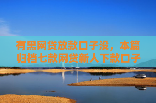 有黑网贷放款口子没，本篇归档七款网贷新人下款口子