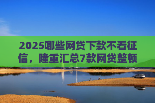 2025哪些网贷下款不看征信，隆重汇总7款网贷整顿后下款口子