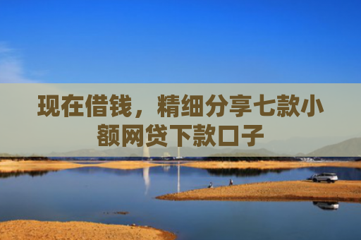 现在借钱，精细分享七款小额网贷下款口子