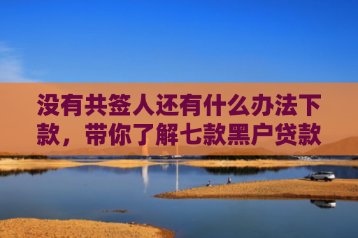 没有共签人还有什么办法下款，带你了解七款黑户贷款微信下款可靠吗知乎