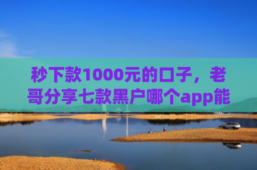 秒下款1000元的口子，老哥分享七款黑户哪个app能下款