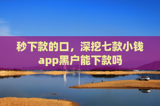 秒下款的口，深挖七款小钱app黑户能下款吗