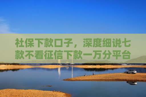 社保下款口子，深度细说七款不看征信下款一万分平台