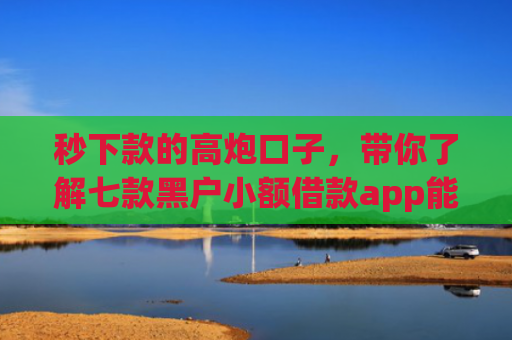 秒下款的高炮口子，带你了解七款黑户小额借款app能借下款