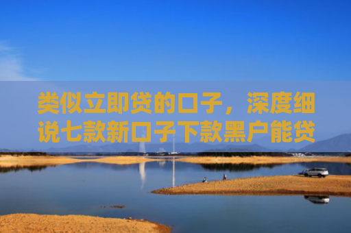 类似立即贷的口子，深度细说七款新口子下款黑户能贷款吗