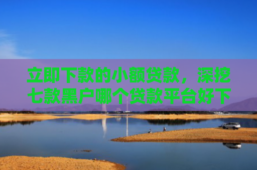 立即下款的小额贷款，深挖七款黑户哪个贷款平台好下款