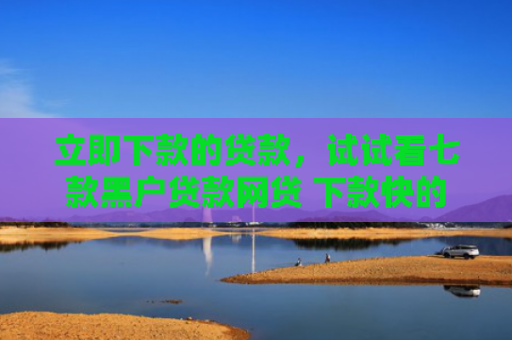 立即下款的贷款，试试看七款黑户贷款网贷 下款快的