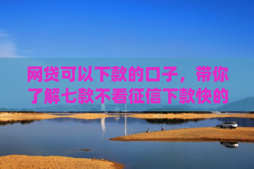 网贷可以下款的口子，带你了解七款不看征信下款快的app