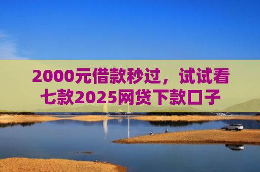 2000元借款秒过，试试看七款2025网贷下款口子