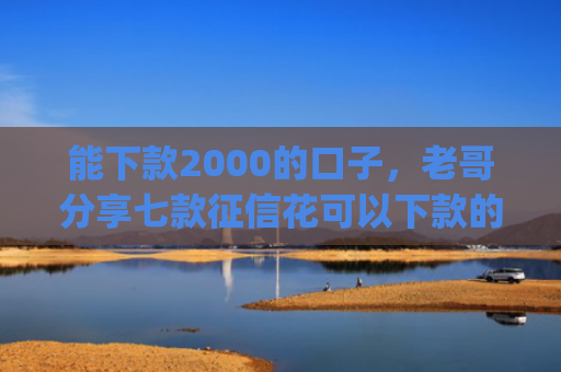 能下款2000的口子，老哥分享七款征信花可以下款的网贷app