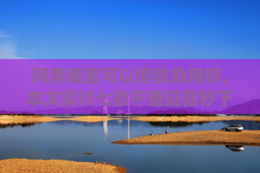 网黑哪里可以借钱急用啊，本文探讨七款不查征信秒下款的网贷app