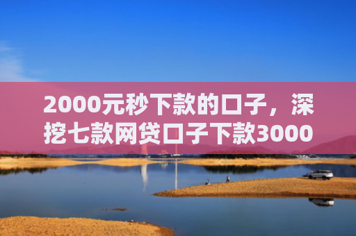 2000元秒下款的口子，深挖七款网贷口子下款3000
