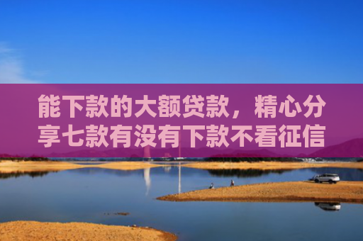 能下款的大额贷款，精心分享七款有没有下款不看征信的网贷平台