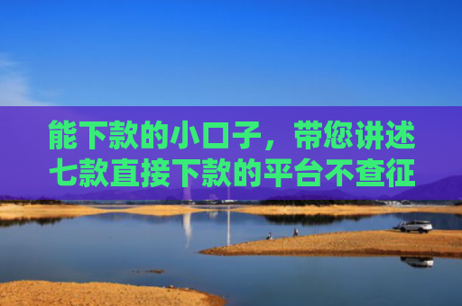 能下款的小口子，带您讲述七款直接下款的平台不查征信