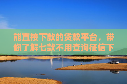 能直接下款的贷款平台，带你了解七款不用查询征信下款平台