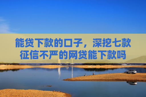 能贷下款的口子，深挖七款征信不严的网贷能下款吗