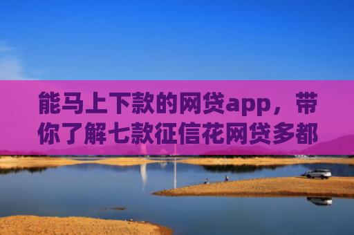 能马上下款的网贷app，带你了解七款征信花网贷多都不下款