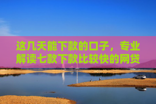 这几天能下款的口子，专业解读七款下款比较快的网贷口子