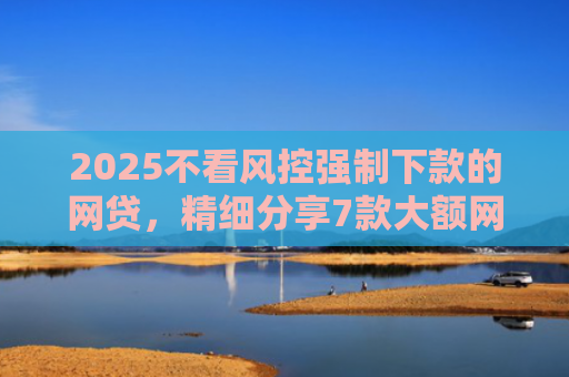2025不看风控强制下款的网贷，精细分享7款大额网贷下款口子