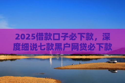 2025借款口子必下款，深度细说七款黑户网贷必下款口子